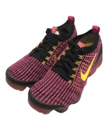 NIKE（ナイキ）の古着「WMNS Air VaporMax Flyknit 3 "Laser Fuchsia/Laser Orange" (ウィメンズ エア ヴェイパーマックス フライニット 3 "レーザー フクシア/レーザー オレンジ")」｜ピンク×ブラック