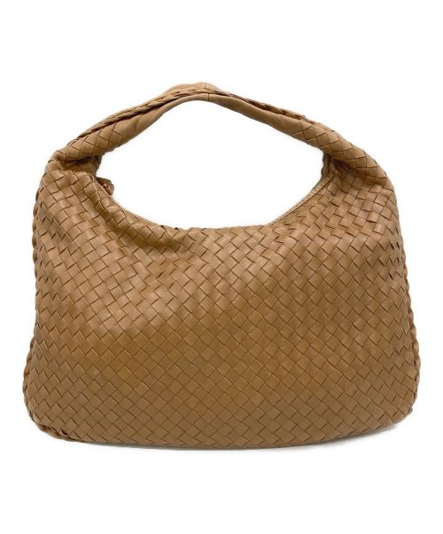 BOTTEGA VENETA（ボッテガベネタ）BOTTEGA VENETA (ボッテガベネタ) イントレチャートハンドバッグ ブラウンの古着・服飾アイテム