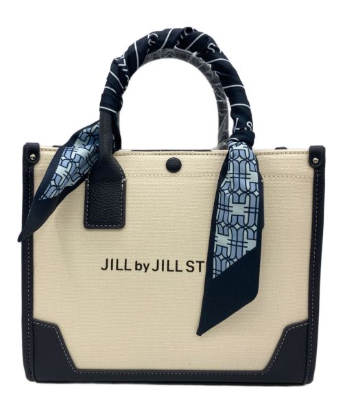 JILL BY JILLSTUART（ジル バイ ジルスチュアート）JILL BY JILLSTUART (ジル バイ ジルスチュアート) ミニトートバッグ ホワイト×ブラック 未使用品の古着・服飾アイテム