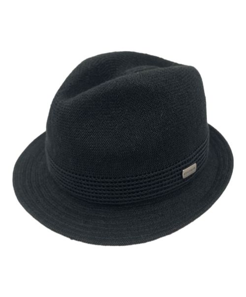 STETSON（ステットソン）STETSON (ステットソン) 中折れハット ブラック サイズ:Mの古着・服飾アイテム