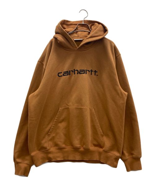 CarHartt（カーハート）CarHartt (カーハート) 裏起毛パーカー ブラウン サイズ:XLの古着・服飾アイテム