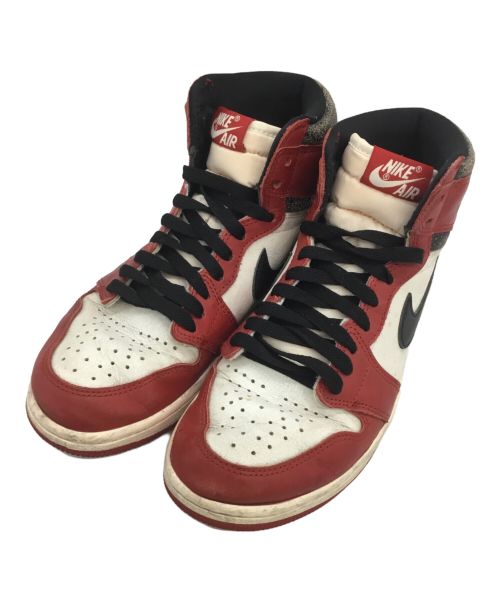 NIKE（ナイキ）NIKE (ナイキ) Air Jordan 1 Retro High OG (エアジョーダン 1 レトロ ハイ オリジナル) ホワイト×レッド サイズ:26の古着・服飾アイテム