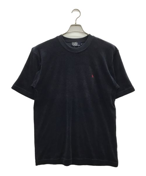 POLO RALPH LAUREN（ポロ・ラルフローレン）POLO RALPH LAUREN (ポロ・ラルフローレン) パイル地Tシャツ ネイビー サイズ:L 未使用品の古着・服飾アイテム