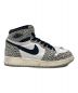 中古・古着 NIKE (ナイキ) AIR JORDAN 1 RETRO HIGH OG GS tech grey グレー×ホワイト サイズ:23.5：9000円