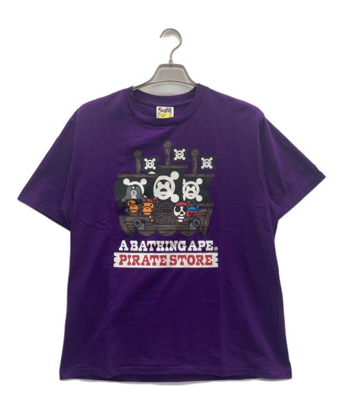 A BATHING APE（アベイシングエイプ）A BATHING APE (アベイシングエイプ) Tシャツ パープル サイズ:Lの古着・服飾アイテム