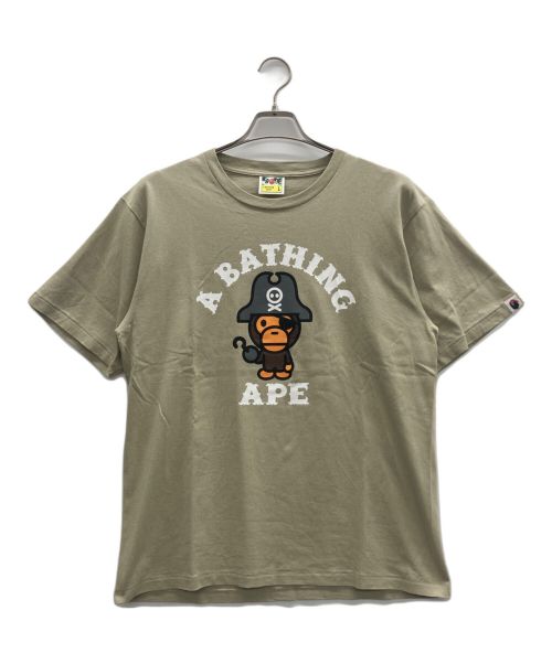 A BATHING APE（アベイシングエイプ）A BATHING APE (アベイシングエイプ) Tシャツ ベージュ サイズ:Lの古着・服飾アイテム