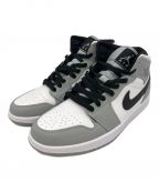 NIKEナイキ）の古着「AIR JORDAN 1 MID」｜グレー×ホワイト