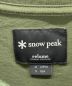 Snow peak (スノーピーク) Tシャツ オリーブ サイズ:M：3980円