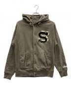 stussyステューシー）の古着「パーカー」｜カーキ