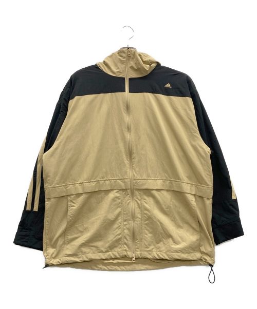 adidas（アディダス）adidas (アディダス) ウインドブレーカー ブラウン サイズ:2XOの古着・服飾アイテム