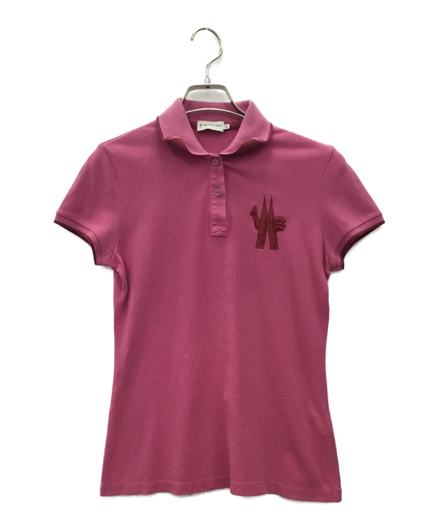 最低価格の 【美品】モンクレール MONCLER XS ピンク ポロシャツ