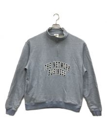 THE NETWORK BUSINESS（ザネットワークビジネス）の古着「TNB ARCH LOGO HALF ZIP SWEAT」｜スカイブルー