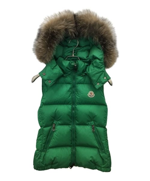 MONCLER（モンクレール）MONCLER (モンクレール) ダウンベスト グリーン サイズ:Sの古着・服飾アイテム