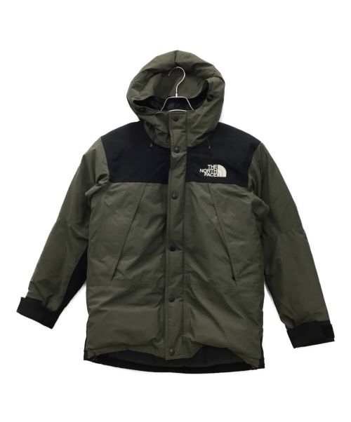 THE NORTH FACE（ザ ノース フェイス）THE NORTH FACE (ザ ノース フェイス) マウンテンダウンジャケット カーキ×ブラック サイズ:Sの古着・服飾アイテム