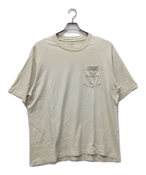 COACH（コーチ）COACH (コーチ) ポケットTシャツ ベージュ サイズ:不明（XXL以上位）の古着・服飾アイテム