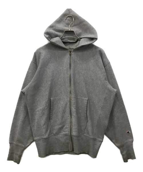 Champion REVERSE WEAVE（チャンピオンリバースウィーブ）Champion REVERSE WEAVE (チャンピオンリバースウィーブ) ジップパーカー グレー サイズ:XXLの古着・服飾アイテム