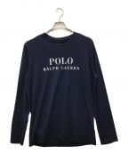 POLO RALPH LAURENポロ・ラルフローレン）の古着「ロングスリーブ Tシャツ」｜ネイビー