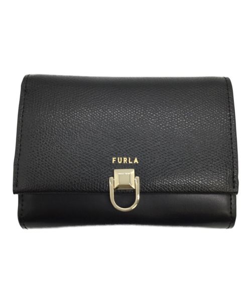 FURLA（フルラ）FURLA (フルラ) 2つ折り財布 ブラックの古着・服飾アイテム