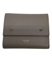 CELINE（セリーヌ）の古着「3つ折り財布」｜ベージュ