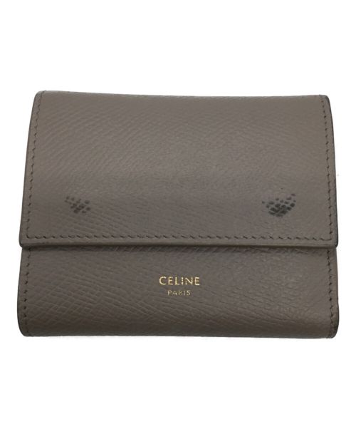 CELINE（セリーヌ）CELINE (セリーヌ) 3つ折り財布 ベージュ サイズ:-の古着・服飾アイテム