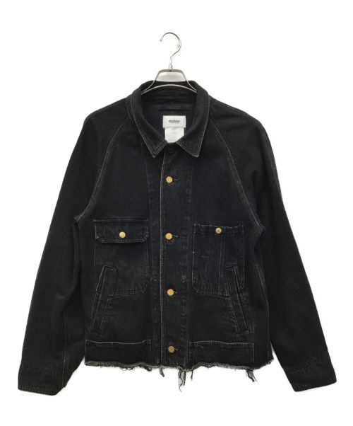 doublet（ダブレット）doublet (ダブレット) SILK DENIM BLOUSON ブラック サイズ:Sの古着・服飾アイテム