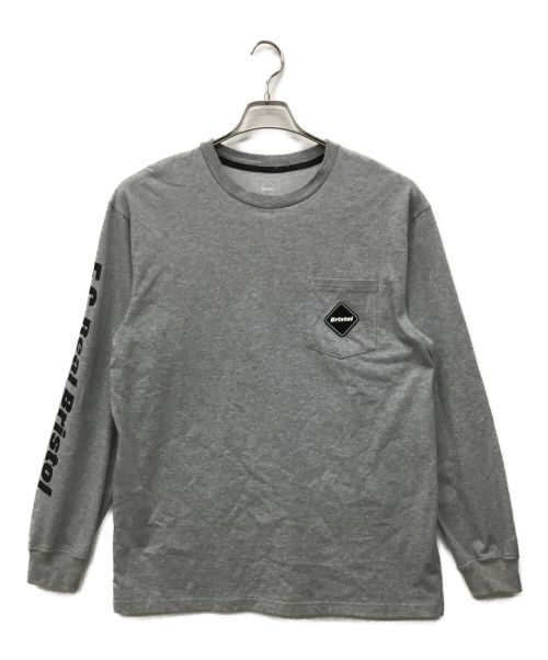 F.C.R.B.（エフシーアールビー）F.C.R.B. (エフシーアールビー) AUTHENTIC L/S TEAM POCKET TEE グレー サイズ:Lの古着・服飾アイテム