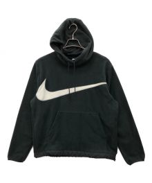 NIKE（ナイキ）の古着「クラブ+ フリース WNTR プルオーバー L/S フーディ」｜ブラック