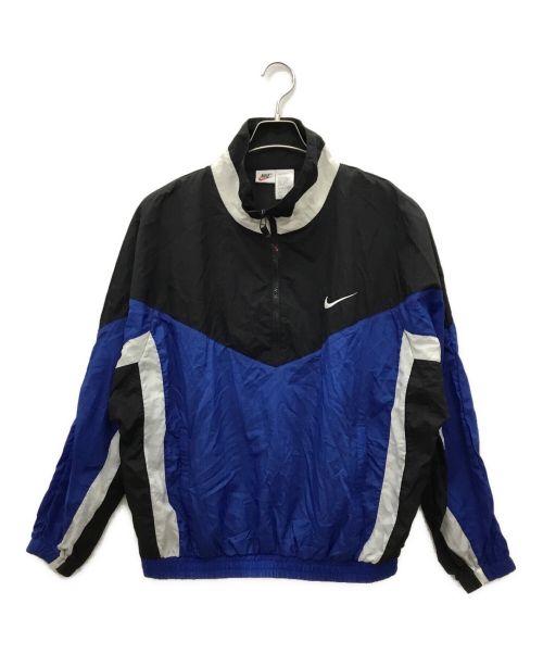 NIKE（ナイキ）NIKE (ナイキ) アノラックパーカー ブラック×ブルー サイズ:Lの古着・服飾アイテム