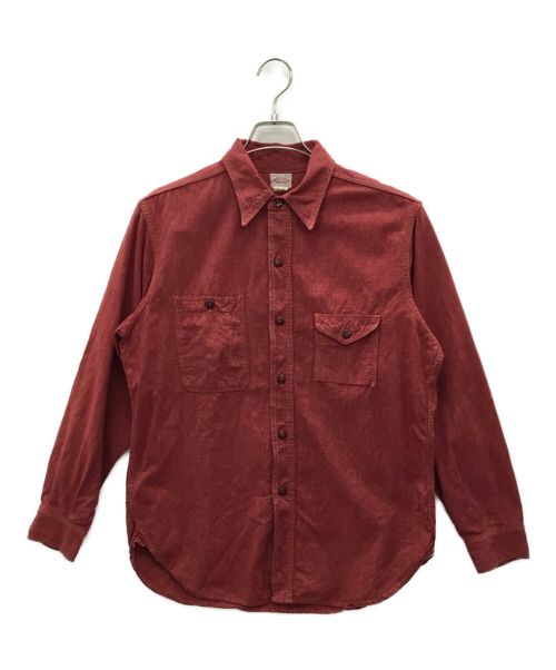 Joe McCOY（ジョーマッコイ）Joe McCOY (ジョーマッコイ) 長袖シャツ レッド サイズ:16の古着・服飾アイテム