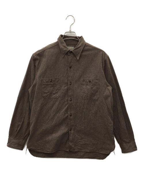 BUZZ RICKSON'S（バズリクソンズ）Buzz Rickson's (バズリクソンズ) ワークシャツ ブラウン サイズ:16-16 1/2の古着・服飾アイテム