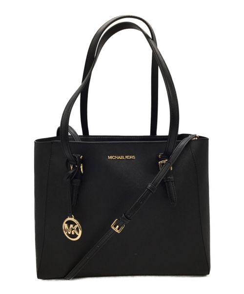 MICHAEL KORS（マイケルコース）MICHAEL KORS (マイケルコース) CHARLOTTE 3 IN 1 トート ラージ ブラックの古着・服飾アイテム