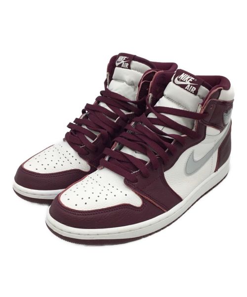 NIKE（ナイキ）NIKE (ナイキ) AIR JORDAN 1 HIGH RETRO OG ホワイト,シルバー,バーガンディー サイズ:27.0の古着・服飾アイテム