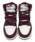 中古・古着 NIKE (ナイキ) AIR JORDAN 1 HIGH RETRO OG ホワイト,シルバー,バーガンディー サイズ:27.0：12800円