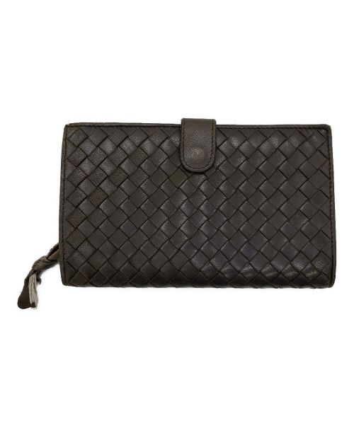 BOTTEGA VENETA（ボッテガベネタ）BOTTEGA VENETA (ボッテガベネタ) 2つ折り財布 ブラウンの古着・服飾アイテム