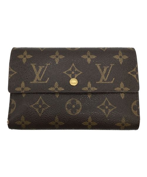 LOUIS VUITTON（ルイ ヴィトン）LOUIS VUITTON (ルイ ヴィトン) ポルトトレゾール エテュイパピエ ブラウンの古着・服飾アイテム