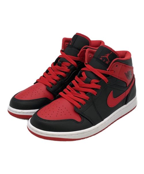 NIKE（ナイキ）NIKE (ナイキ) AIR JORDAN 1 MID レッド×ブラック サイズ:26.5の古着・服飾アイテム