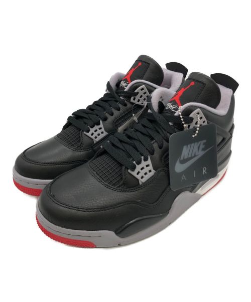 NIKE（ナイキ）NIKE (ナイキ) AIR JORDAN 4 RETRO ブラック サイズ:27.5 未使用品の古着・服飾アイテム