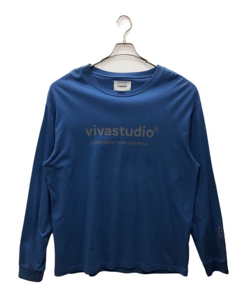 vivastudio（ビバスタジオ）vivastudio (ビバスタジオ) WIND AND SEA (ウィンダンシー) 長袖Tシャツ スカイブルー サイズ:XLの古着・服飾アイテム