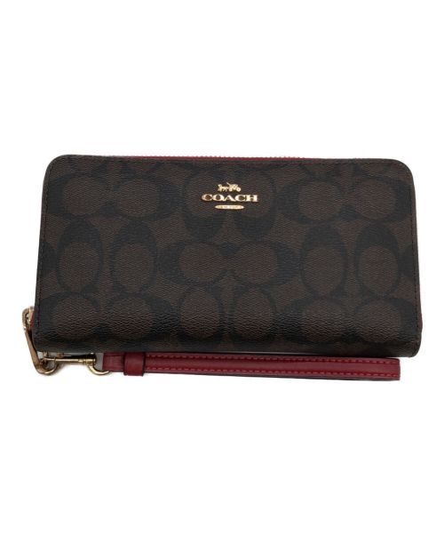 COACH（コーチ）COACH (コーチ) 長財布 ブラウンの古着・服飾アイテム