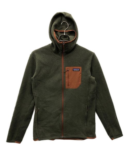 Patagonia（パタゴニア）Patagonia (パタゴニア) R1エアフルジップフーディー カーキ サイズ:Mの古着・服飾アイテム