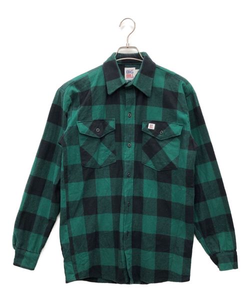 BIG BILL（ビッグ ビル）BIG BILL (ビッグ ビル) PREMIUM FLANNEL WORK SHIRT グリーン サイズ:Sの古着・服飾アイテム