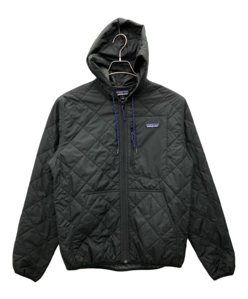 Patagonia（パタゴニア）Patagonia (パタゴニア) Diamond Quilted Bomber Hoody（メンズ・ダイアモンド・キルテッド・ボマー・フーディ） ブラック サイズ:Sの古着・服飾アイテム