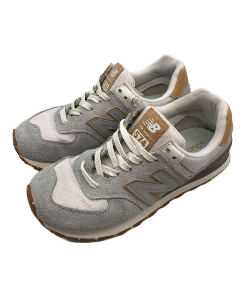 NEW BALANCE（ニューバランス）NEW BALANCE (ニューバランス) スニーカー ライトグレー サイズ:23.0cmの古着・服飾アイテム