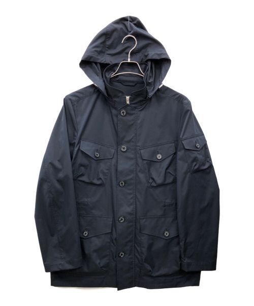 MACKINTOSH LONDON（マッキントッシュ ロンドン）MACKINTOSH LONDON (マッキントッシュ ロンドン) シンセティックストレッチツイルブルゾン ネイビー サイズ:40の古着・服飾アイテム