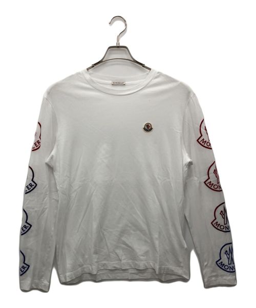 MONCLER（モンクレール）MONCLER (モンクレール) 長袖Tシャツ ホワイト サイズ:Sの古着・服飾アイテム