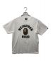 A BATHING APE ×NEIGHBORHOOD（アベイシングエイプ×ネイバーフッド）の古着「プリントTシャツ」｜ホワイト