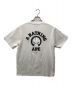 A BATHING APE ×NEIGHBORHOOD (アベイシングエイプ×ネイバーフッド) プリントTシャツ ホワイト サイズ:L：10000円