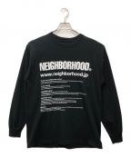 NEIGHBORHOODネイバーフッド）の古着「長袖Tシャツ」｜ブラック