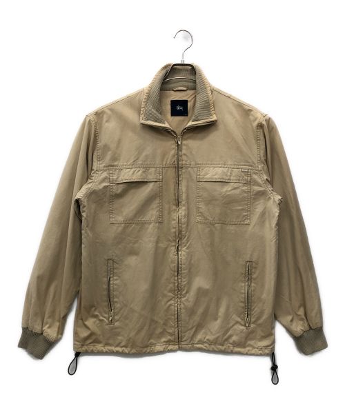 stussy（ステューシー）stussy (ステューシー) ブルゾン ベージュ サイズ:Lの古着・服飾アイテム