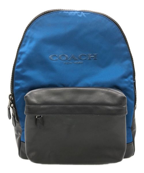 COACH（コーチ）COACH (コーチ) チャールズバックパック ブラック×ブルーの古着・服飾アイテム